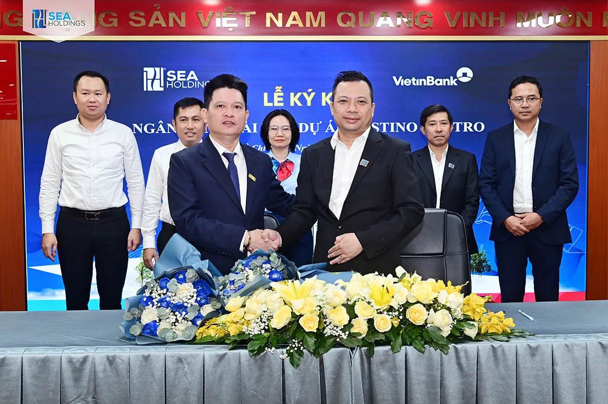 lễ ký kết tài trợ destino centro giữa seaholding và vietinbank