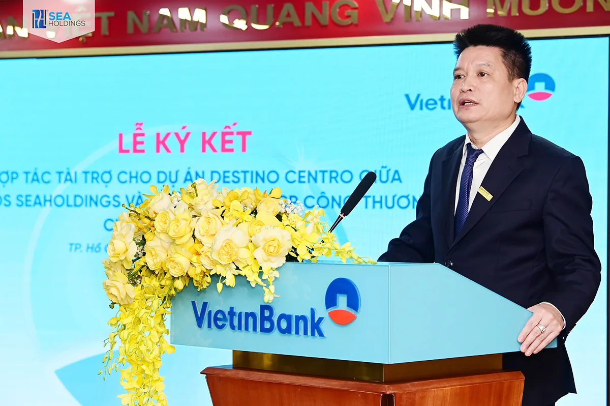 lễ ký kết tài trợ destino centro giữa seaholding và vietinbank